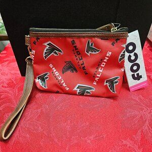NWT:  NFL Atlanta Falcons Small Wristlet Bag
